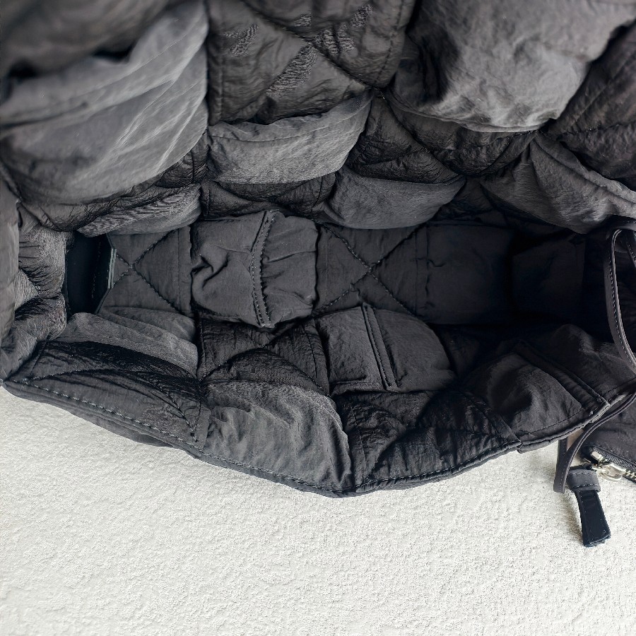 Bottega-Veneta-Padded-Medium-Cassette-Black-Nylon-with-Silver-Hardware #RSLY-6 (14)