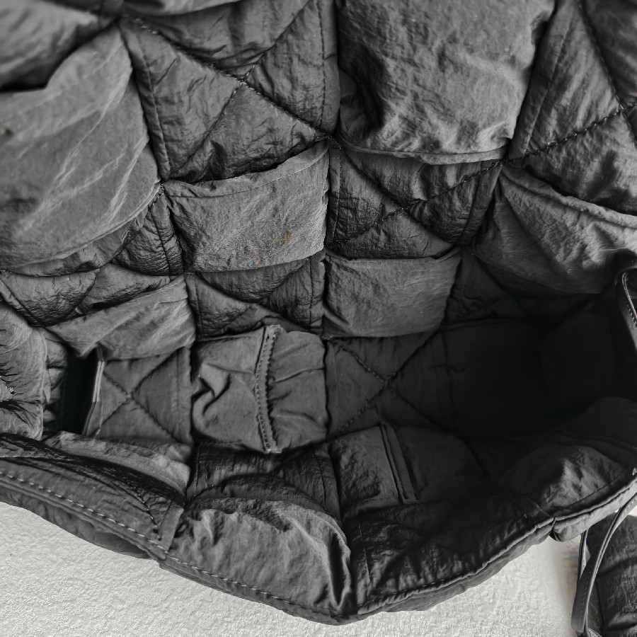 Bottega-Veneta-Padded-Medium-Cassette-Black-Nylon-with-Silver-Hardware #RSLY-6 (15)