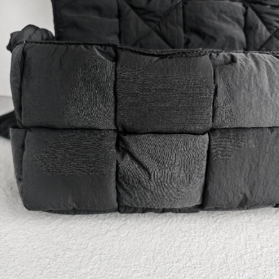 Bottega-Veneta-Padded-Medium-Cassette-Black-Nylon-with-Silver-Hardware #RSLY-6 (21)