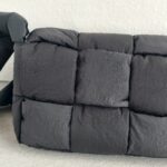 Bottega Veneta Padded Medium Cassette Black Nylon with Silver Hardware #RSLY-6 - Image 5