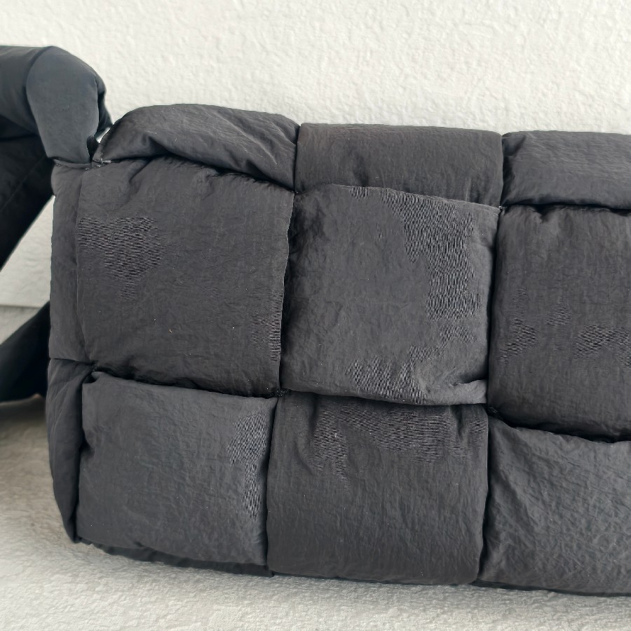 Bottega-Veneta-Padded-Medium-Cassette-Black-Nylon-with-Silver-Hardware #RSLY-6 (25)