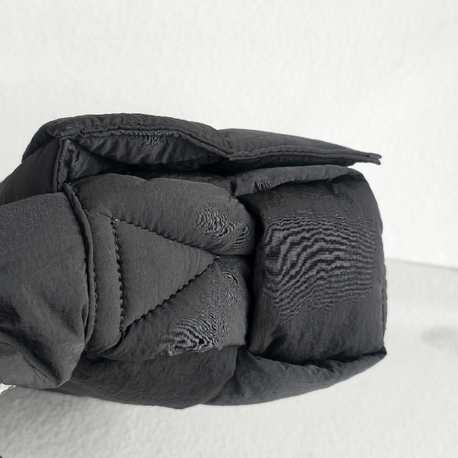 Bottega-Veneta-Padded-Medium-Cassette-Black-Nylon-with-Silver-Hardware #RSLY-6 (27)