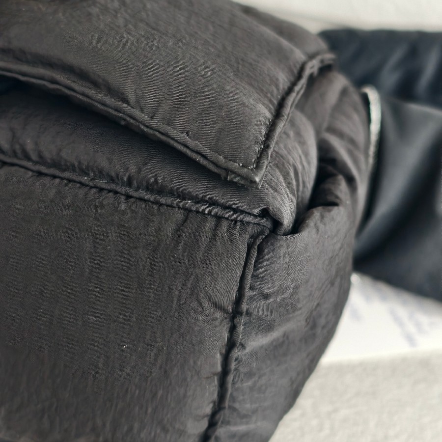 Bottega-Veneta-Padded-Medium-Cassette-Black-Nylon-with-Silver-Hardware #RSLY-6 (29)