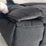 Bottega Veneta Padded Medium Cassette Black Nylon with Silver Hardware #RSLY-6 - Image 14