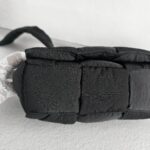 Bottega Veneta Padded Medium Cassette Black Nylon with Silver Hardware #RSLY-6 - Image 9