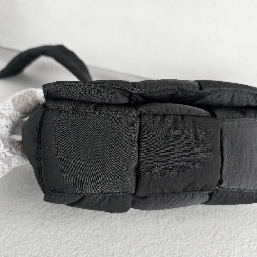 Bottega-Veneta-Padded-Medium-Cassette-Black-Nylon-with-Silver-Hardware #RSLY-6 (32)