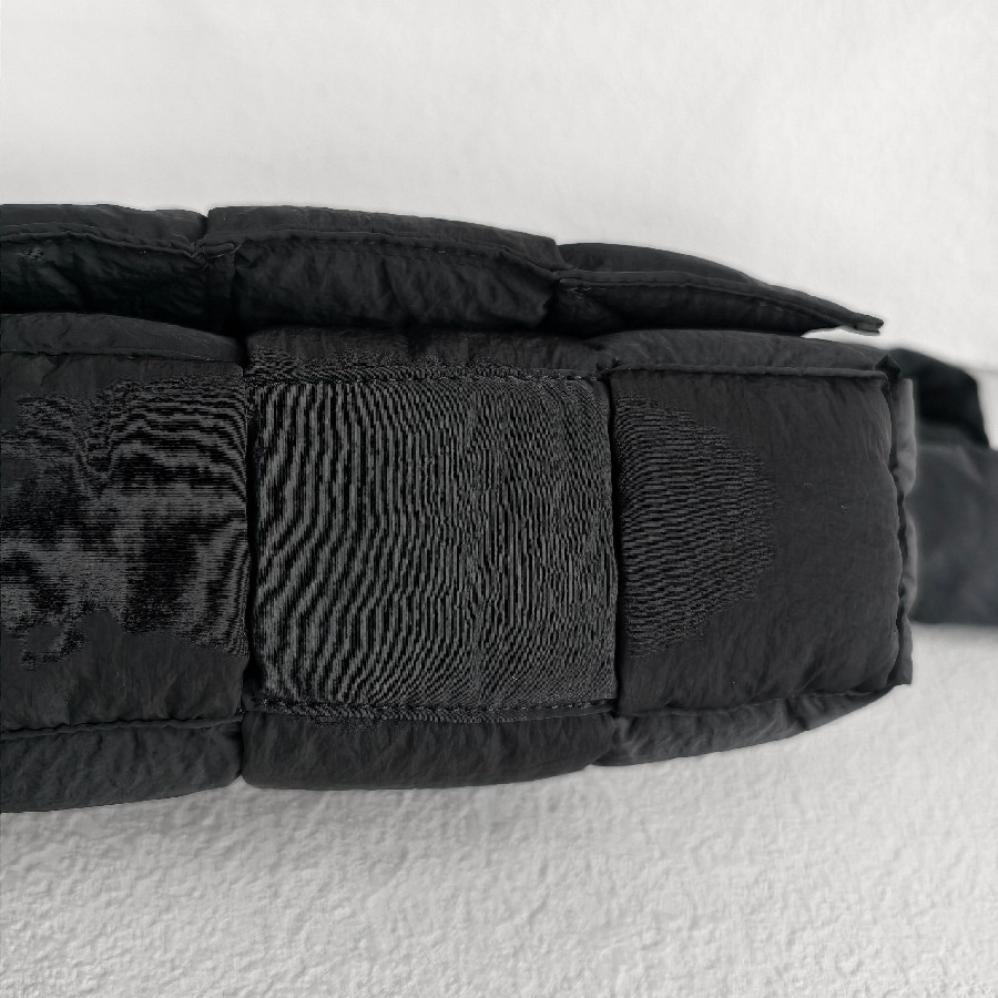 Bottega-Veneta-Padded-Medium-Cassette-Black-Nylon-with-Silver-Hardware #RSLY-6 (33)