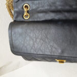 Chanel 2.55 Maxi Double Flap Black Aged Calfskin with Gold Hardware #RSUL-1 - Image 14