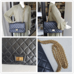 Chanel 2.55 Maxi Double Flap Black Aged Calfskin with Gold Hardware #RSUL-1 - Image 11