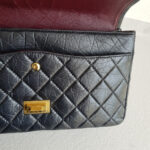 Chanel 2.55 Maxi Double Flap Black Aged Calfskin with Gold Hardware #RSUL-1 - Image 19