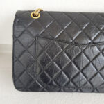 Chanel 2.55 Maxi Double Flap Black Aged Calfskin with Gold Hardware #RSUL-1 - Image 5