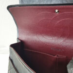 Chanel 2.55 Maxi Double Flap Black Aged Calfskin with Ruthenium Hardware #RSUU-1 - Image 17