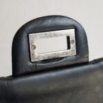 Chanel 2.55 Maxi Double Flap Black Aged Calfskin with Ruthenium Hardware #RSUU-1 - Image 14