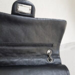 Chanel 2.55 Maxi Double Flap Black Aged Calfskin with Ruthenium Hardware #RSUU-1 - Image 12