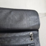 Chanel 2.55 Maxi Double Flap Black Aged Calfskin with Ruthenium Hardware #RSUU-1 - Image 15