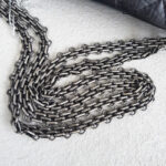 Chanel 2.55 Maxi Double Flap Black Aged Calfskin with Ruthenium Hardware #RSUU-1 - Image 21