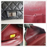 Chanel 2.55 Maxi Double Flap Black Aged Calfskin with Ruthenium Hardware #RSUU-1 - Image 22
