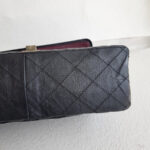 Chanel 2.55 Maxi Double Flap Black Aged Calfskin with Ruthenium Hardware #RSUU-1 - Image 10