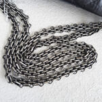 Chanel 2.55 Maxi Double Flap Black Aged Calfskin with Ruthenium Hardware #RSUU-1 - Image 12