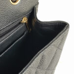 Chanel Classic Maxi Jumbo Double Flap Bag Black Grained Calfskin with Gold Hardware #RKUC-1 - Image 19