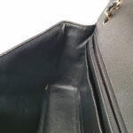 Chanel Classic Maxi Jumbo Double Flap Bag Black Grained Calfskin with Gold Hardware #RKUC-1 - Image 26