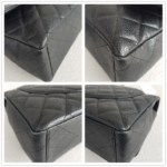 Chanel Classic Maxi Jumbo Double Flap Bag Black Grained Calfskin with Gold Hardware #RKUC-1 - Image 10