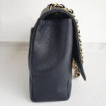 Chanel Classic Maxi Jumbo Double Flap Bag Black Grained Calfskin with Gold Hardware #RKUC-1 - Image 7