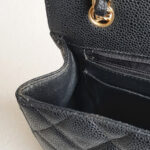 Chanel Classic Maxi Jumbo Double Flap Bag Black Grained Calfskin with Gold Hardware #RKUC-1 - Image 17