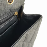 Chanel Classic Maxi Jumbo Double Flap Bag Black Grained Calfskin with Gold Hardware #RKUC-1 - Image 18