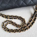 Chanel Classic Maxi Jumbo Double Flap Bag Black Grained Calfskin with Gold Hardware #RKUC-1 - Image 19