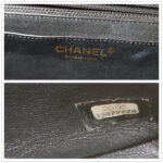Chanel Classic Maxi Jumbo Double Flap Bag Black Grained Calfskin with Gold Hardware #RKUC-1 - Image 20