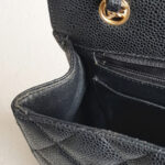 Chanel Classic Maxi Jumbo Double Flap Bag Black Grained Calfskin with Gold Hardware #RKUC-1 - Image 18