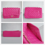 Chanel Flap Bag Pink Lambskin with Gold Hardware #RKKR-8 - Image 4