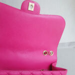 Chanel Flap Bag Pink Lambskin with Gold Hardware #RKKR-8 - Image 15