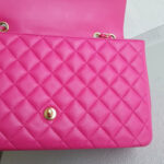Chanel Flap Bag Pink Lambskin with Gold Hardware #RKKR-8 - Image 20