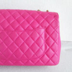 Chanel Flap Bag Pink Lambskin with Gold Hardware #RKKR-8 - Image 6