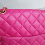 Chanel Flap Bag Pink Lambskin with Gold Hardware #RKKR-8 - Image 7