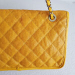 Chanel French Riviera Flap Yellow Grained Calfskin with Silver Hardware #RSLR-1 - Image 8