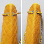 Chanel French Riviera Flap Yellow Grained Calfskin with Silver Hardware #RSLR-1 - Image 8