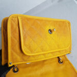 Chanel French Riviera Flap Yellow Grained Calfskin with Silver Hardware #RSLR-1 - Image 17