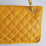 Chanel French Riviera Flap Yellow Grained Calfskin with Silver Hardware #RSLR-1 - Image 6