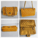 Chanel French Riviera Flap Yellow Grained Calfskin with Silver Hardware #RSLR-1 - Image 2