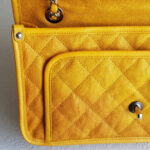 Chanel French Riviera Flap Yellow Grained Calfskin with Silver Hardware #RSLR-1 - Image 15