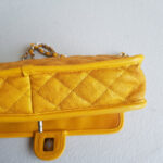 Chanel French Riviera Flap Yellow Grained Calfskin with Silver Hardware #RSLR-1 - Image 12