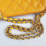 Chanel French Riviera Flap Yellow Grained Calfskin with Silver Hardware #RSLR-1 - Image 12