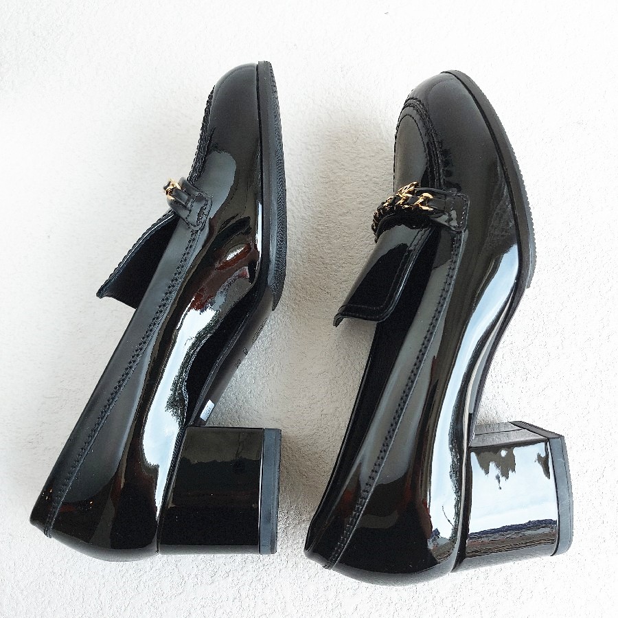 Chanel-Loafers-Size37.5C-Black-Patent-Leather-Shoes #RSUC-2 (6)