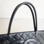Chanel Medallion Bag Black Grained Calfskin with Silver Hardware #RSLO-1 - Image 13