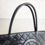 Chanel Medallion Bag Black Grained Calfskin with Silver Hardware #RSLO-1 - Image 14