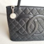 Chanel Medallion Bag Black Grained Calfskin with Silver Hardware #RSLO-1 - Image 3