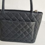 Chanel Medallion Bag Black Grained Calfskin with Silver Hardware #RSLO-1 - Image 6